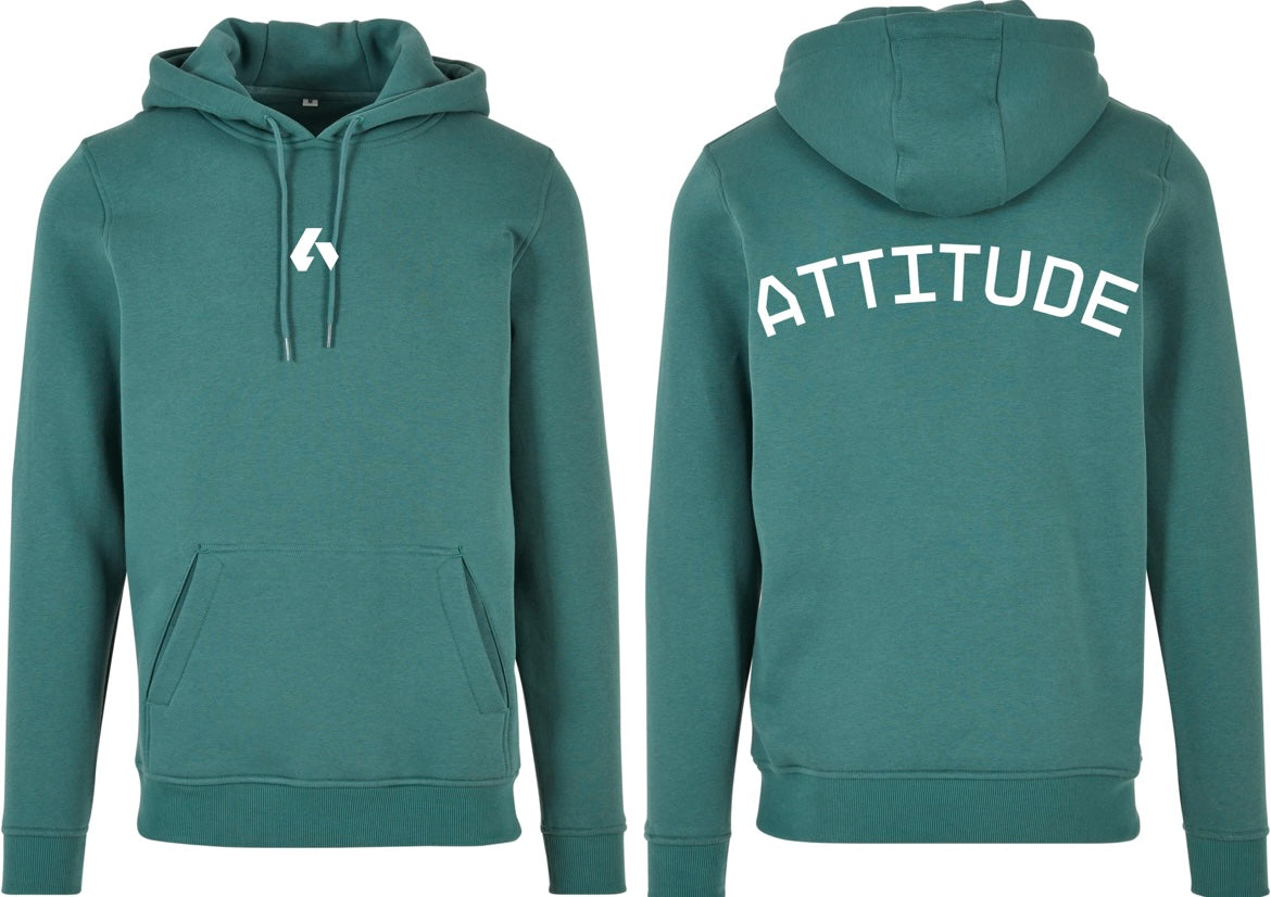 Train with Attitude Hoodie - Green Leaf